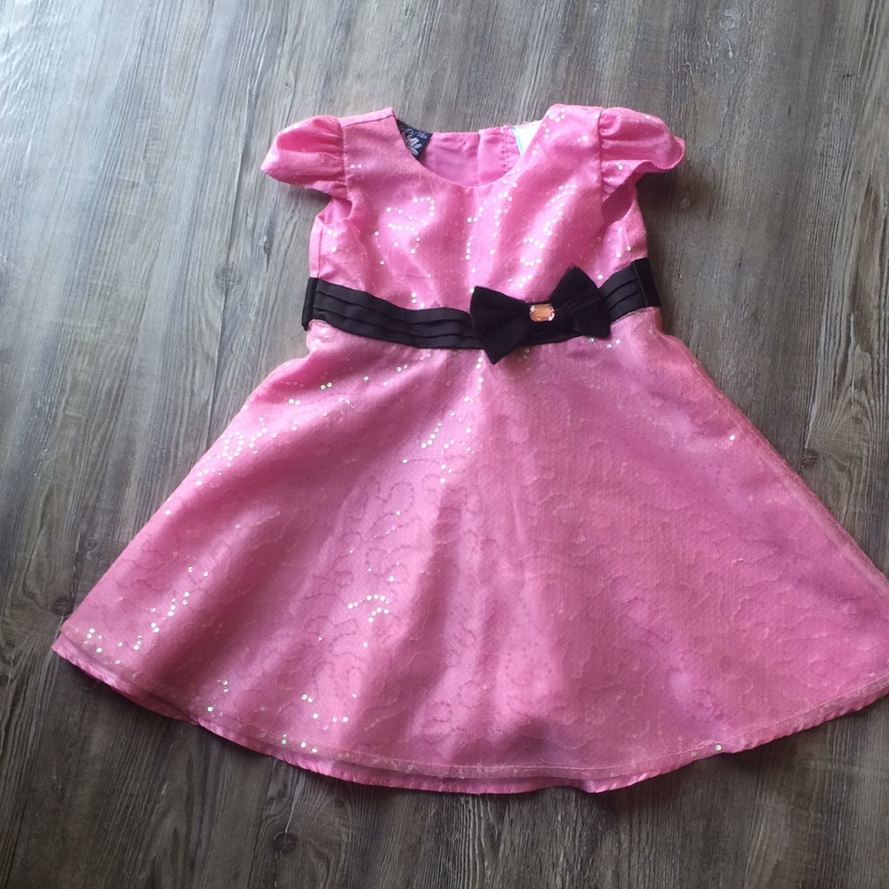 Sequined Pink Dress for Girls